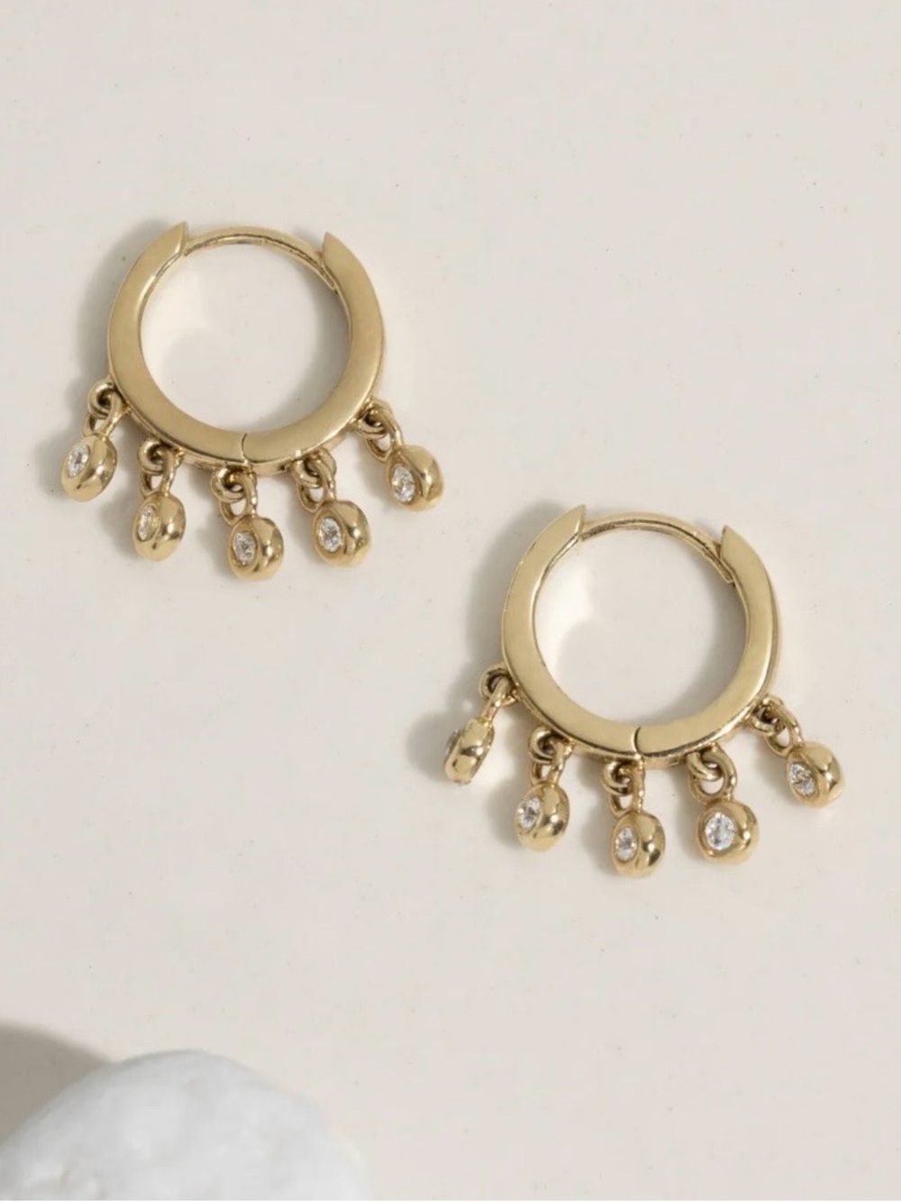 James Michelle 14k Gold Plated Huggie Hoop Earrings